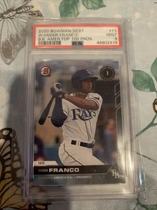 2020 Bowman Next Top 100 Prospects #T1 Wander Franco PSA MINT 9 - Picture 1 of 2