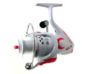 Carrete de pesca Jenzi Cindy FX blanco rosa carrete estacionario rodillo todoterreno freno delantero - Imagen 1 de 5