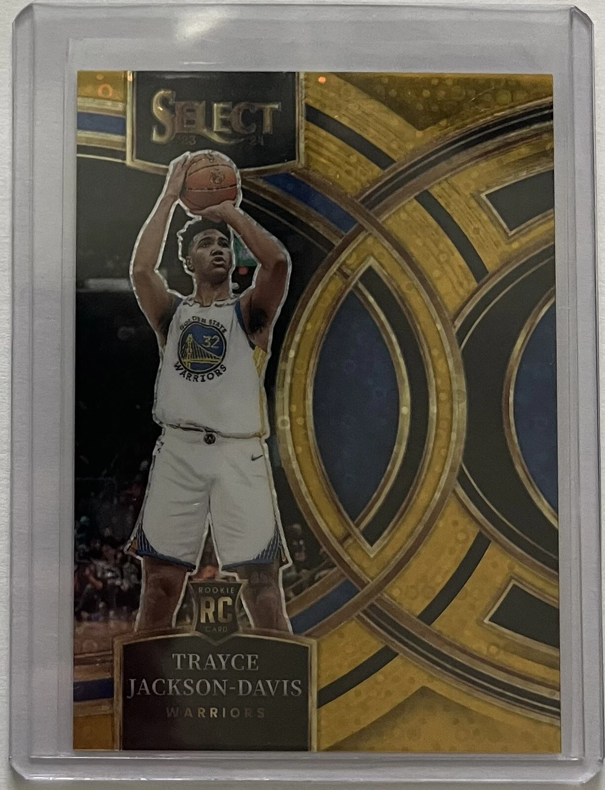2023-24 Panini Select Trayce Jackson Davis Gold disco Rookie RC /10 #117