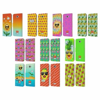 FUNDA BILLETERA OFICIAL EMOJI HAPPY VERANO LIBRO CUERO PARA TELÉFONOS SONY 2 Foto 1 de 4
