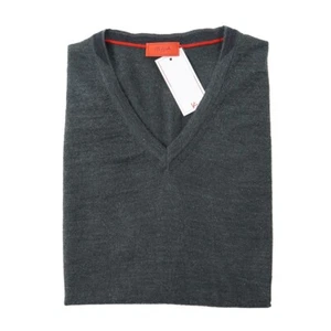 Isaia Lightweight Superfine Merino Wool-Silk-Cashmere Sweater Vest Slim S NWT - Picture 1 of 6