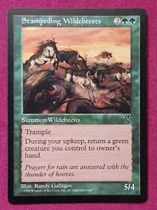 Magic The Gathering VISIONES ESTAMPANDO ÑUS tarjeta verde Magic The Gathering - Imagen 1 de 2