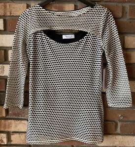 NUEVO Bailey 44 TOMO KHANI Top - M / MEDIUM Jersey Top perforado NWT SEXY - Imagen 1 de 4
