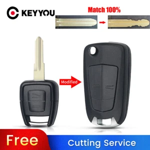 BLADE CUT by PHOTO Modified Folding Key For Vauxhall Opel Astra G Vectra zafira - Imagen 1 de 13