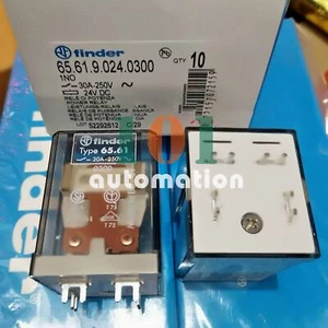 Qty:10 New For Finder 65.61.9.024.0300 TYPE 65.61 Relay 24VDC - Picture 1 of 3