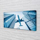 Tulup Canvas Print 140X70 Wall Art Picture Buildings Airplane Sky