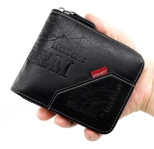 Carteras Para Hombre Billetera Portabilletes de Cuero Monedero Tarjetero - Picture 1 of 3