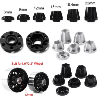 Mozzo esagonale della ruota per SCX10 TRX-4 D90 (VP) 1/10 RC Auto Cerchio ruota - Immagine 1 di 4