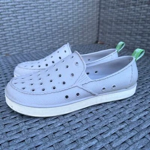Sanukl Lil Walker Shoes Loafers Slip On Comfort Waterproof White Kids Size 4 - Picture 1 of 7