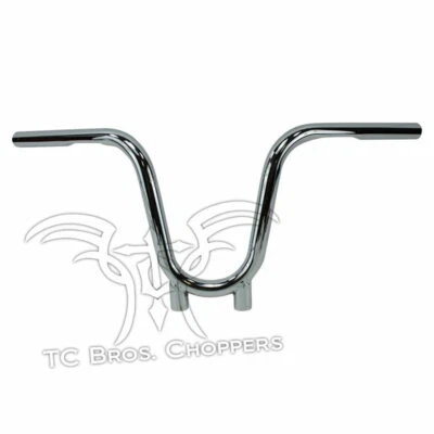 Manillar TC Bros. 1" Bootlegger Cromo Sportster Dyna Chopper Bobber Ape Drag Foto 1 de 4