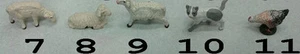 5 animali terracotta pecore per pastori 10 cm presepe shepherds crib animal - Picture 1 of 1