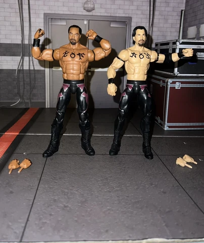 WWE Mattel Elite Legends 16 Acolytes Bradshaw Farooq WWF tag team Ron SImmons 7" Cover