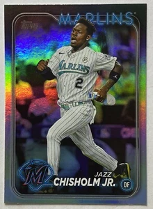 2024 Topps Jazz Chisholm Jr #223 Rainbow Foil Parallel Miami Marlins - Bild 1 von 3