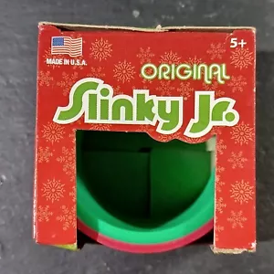 Original Slinky Jr. Made in USA 2010 RARE CHRISTMAS RED AND GREEN NEW BOX-24 - Picture 1 of 5