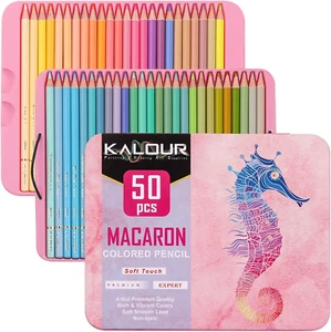 50 Macaron Colored Pencils Suitable for Adults Kids and Coloring Books Artist - Picture 1 of 12