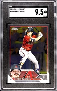 2023 Topps Chrome 95 CORBIN CARROLL SGC 9.5 S134 - Imagen 1 de 2