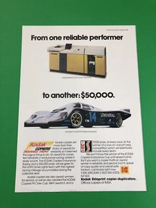 1985 1986 1987 Porsche 962 IMSA VINTAGE ORIGINAL ANUNCIO IMPRESO - Imagen 1 de 1