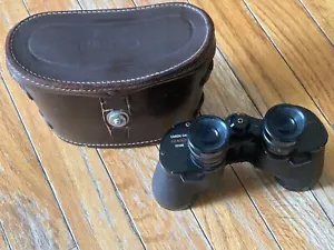 Vintage CANON COATED BINOCULARS Japan 6X30 10198 w Canon ORIGINAL LEATHER CASE - Picture 1 of 15