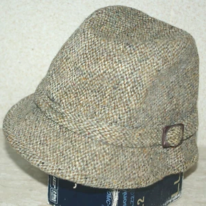 Dunn & Co., London Harris Tweed TRILBY HAT 100% wool handwoven ~ 02910 FREEPOST - Picture 1 of 6