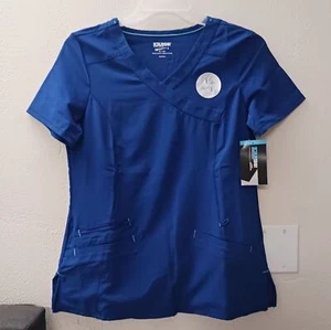 Scrubstar Women's Performance Mock Wrap Scrub Top Size XS - Picture 1 of 8
