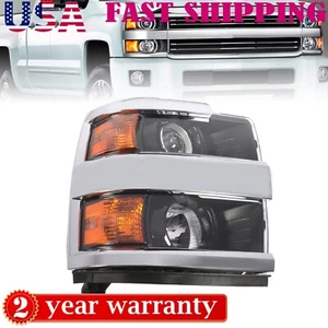 For 2015-2019 Chevy Silverado 2500HD 3500HD Halogen Headlight Right Passenger - Picture 1 of 9