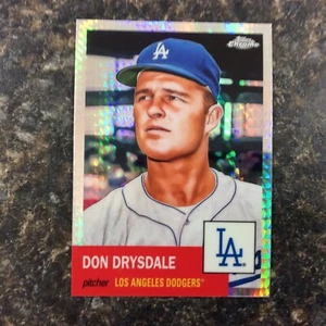 2022 Topps Chrome Platinum Anniversary Prism #335 Don Drysdale Dodgers - Picture 1 of 2