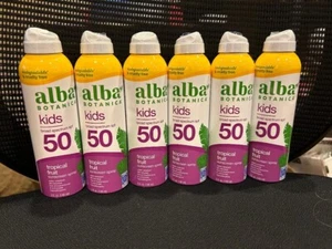 Alba Botanica Kids Sunscreen Spray, SPF 50, Water Resistant, 5 fl oz, **6 PACK** - Picture 1 of 3