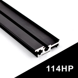 114HP Eurorack Rail BLACK - Picture 1 of 7