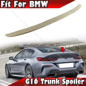 2018-2025 ABS Fits BMW 8-Series G16 Gran Coupe M4 Type Trunk Spoiler Unpainted - Foto 1 di 5