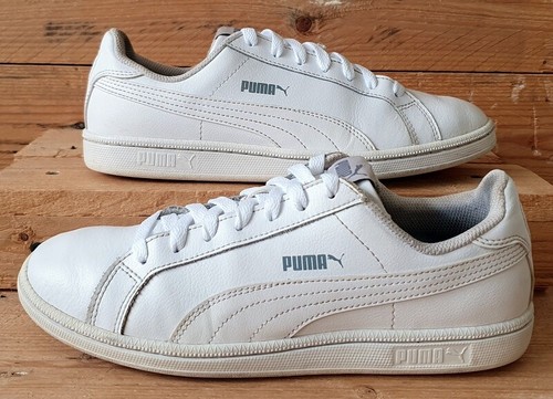 Puma Smash scarpe da ginnastica basse in pelle 356722 02 triple bianche UK6.5 US7.5 EU40