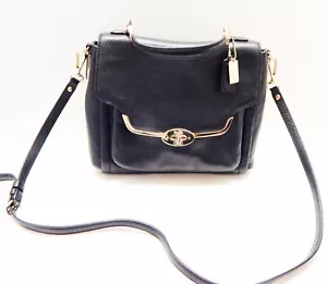 Coach Madison Sadie schwarze Leder Handtasche Umhängetasche Nr: G1369-26624 Goldrand - Bild 1 von 15