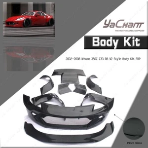 FRP RB-V2-Style Body Kit (Bumper LED Wing Fender Lip ) For 02-08 Nissan 350Z Z33 - Picture 1 of 24