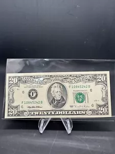 1995 $20 Twenty Dollar Bill Federal Reserve Note Vintage United States Crispy - Picture 1 of 10