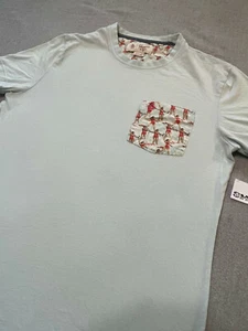 Camiseta para hombre PENGUIN AZUL manga corta - talla S - pequeña - bolsillo delantero - Imagen 1 de 9