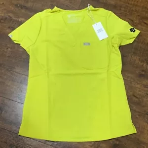 Blusa Médica Catarina Bordada Verde Lima XS NUEVA CON ETIQUETAS FIGS - Imagen 1 de 6