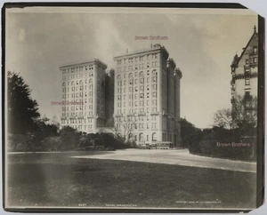 1895 New York Central Park Majestic Hotel & Dakota Building J.S. Foto Johnston #8 - Foto 1 di 2