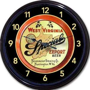 Fesenmeier Brewing Co Huntington WVA Beer Tray Wall Clock Ale Lager Brew Pub 10" - Picture 1 of 1