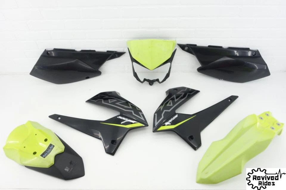 21-23 Kawasaki KLX300 KLX300SM Oem Plastic Body Kit Fender Fairings Cowls Shroud - Image 1 of 4
