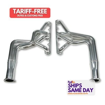 Hooker 7901-1HKR, Par de Cabezales Recubiertos AMC V8 Acero Plata Piezas de Rendimiento Foto 1 de 4