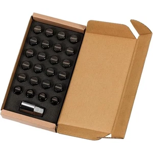 RAYS 19HEX Lock&Lug Nut SET L33 M14x1.5 6H Black 19HEX 74081000006BK - Picture 1 of 3