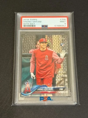 2018 Topps - Shohei Ohtani - #700 Image Variation RC SP 'With Bat' - PSA 9 Estado perfeito - Imagem 1 de 2