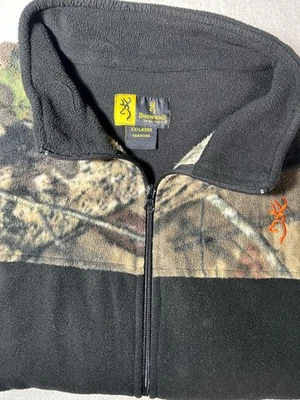 Browning Men's Fleece Sweater Full Zip Camo/Black XXL - Image 1 of 4