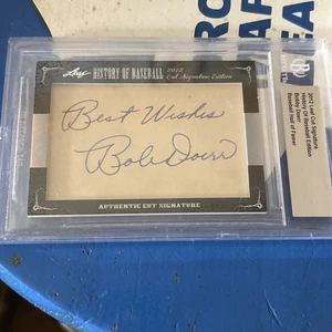 2012 Blatt Geschichte des Baseball Bobby Doerr Schnitt Signatur Boston Red Sox Autogramm HOF - Bild 1 von 1