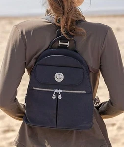 Baggallini Naples Convertible Sling Backpack French Navy EUC $110 - Picture 1 of 17
