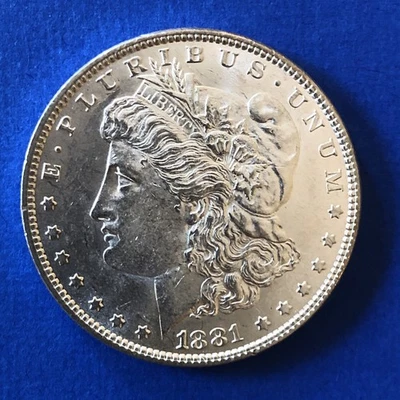 1881 Morgan Silver Dollar Superb GEM BU Exceptional Uncirculated Beauty ((Nice)) - Image 1 of 4