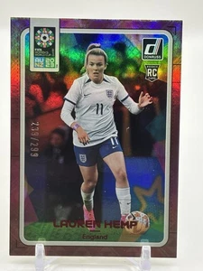 Lauren Hemp 2023 Panini Donruss Women’s World Cup # /299 Red Rookie #54 England - Picture 1 of 2