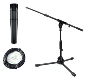 Shure SM57-LCE Instrumenten Mikrofon Set II dynamisch Niere Stativ niedrig Kabel - Bild 1 von 6