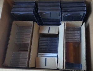 Bundle of 84 Blank Multicolor CD/DVD Plastic Cases - Single, Double & Quad - Picture 1 of 1