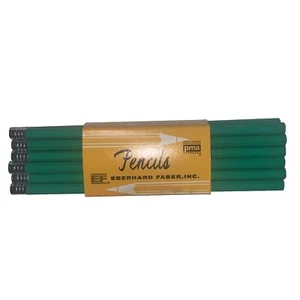 12 NOS Vintage Eberhard Faber Colorbrite Light Green 2198 Unused Pencils - Picture 1 of 5