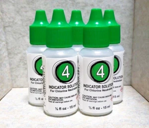#4 SOLUCIÓN REACTIVA NEUTRALIZADORA DE CLORO - 1/2 OZ, PAQUETE DE 5 (ESTILO PISCINA - 22394) - Imagen 1 de 1